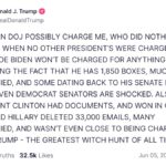 Trump Witch Hunt post about the Smith investigation from Truth Social
