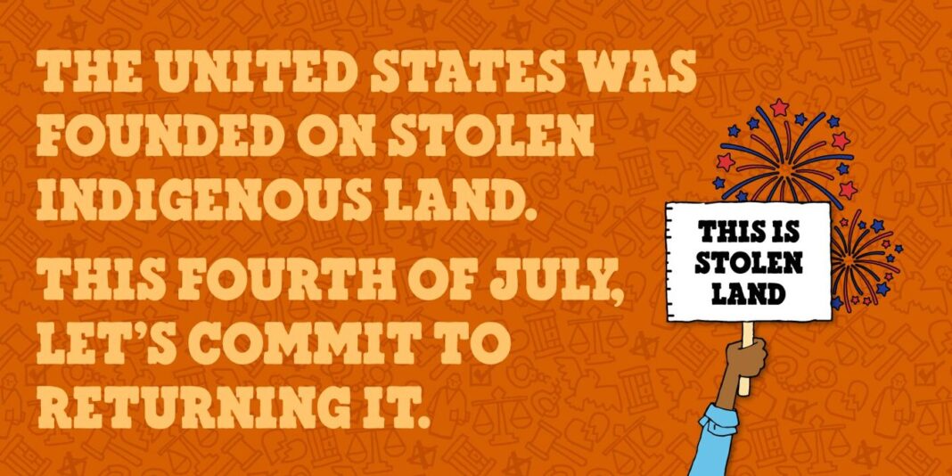 US Was Founded on Stolen Indigenous Land ~ Ben & Jerry's