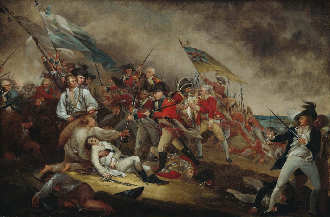 “The Death of General Warren at the Battle of Bunker Hill,” 1786, by John Trumbull.