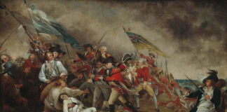 “The Death of General Warren at the Battle of Bunker Hill,” 1786, by John Trumbull.