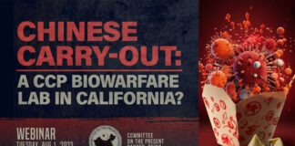 Chinese Carry-Out: A CCP Biowarfare Lab in California?