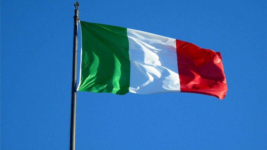 Italian Flag Flying