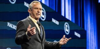 Democratic Presidential Candidate Robert F. Kennedy, Jr. speaks at the NALEO