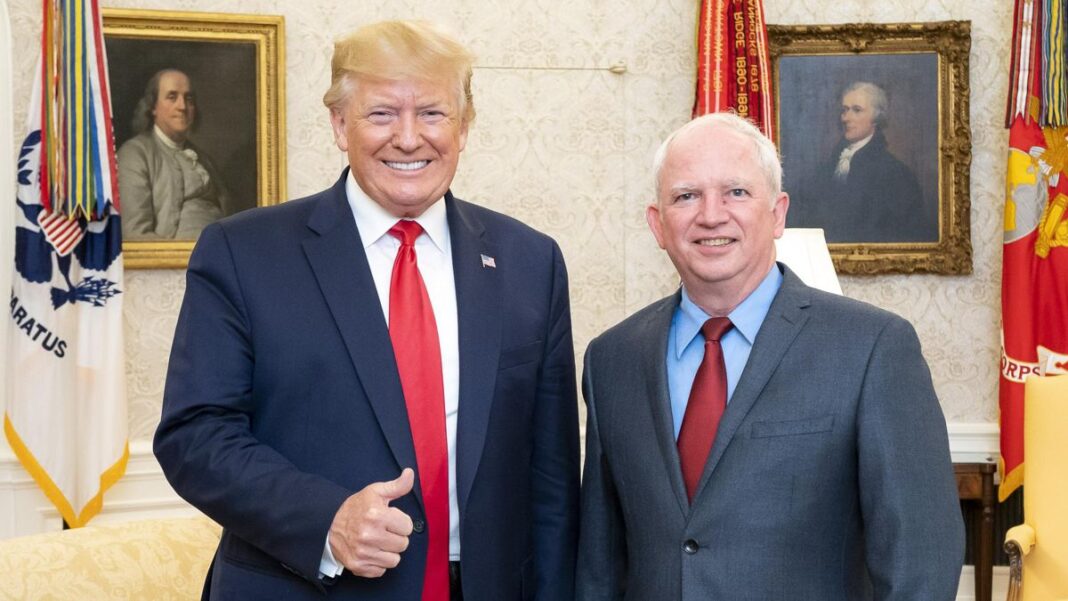 President Donald Trump and John Eastman