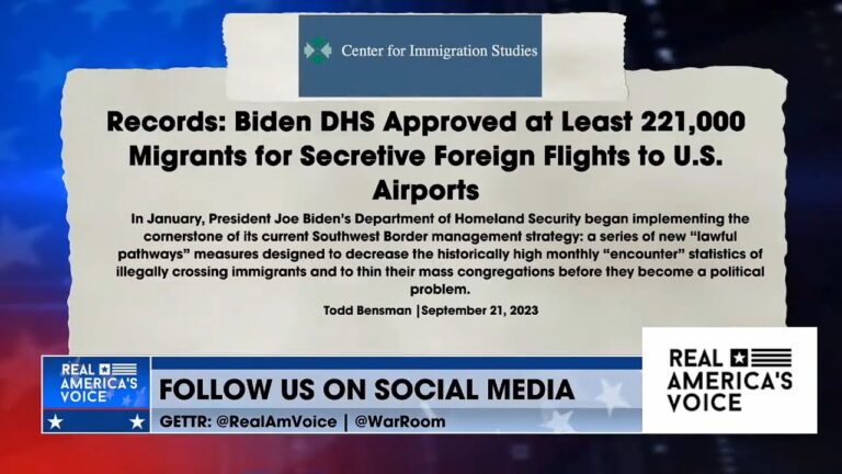 Biden DHS Approved Hundreds of Thousands of Migrants for Secretive Foreign Flights Directly into U.S. Airports