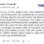 Trump on NYS A.G. Letitia James case
