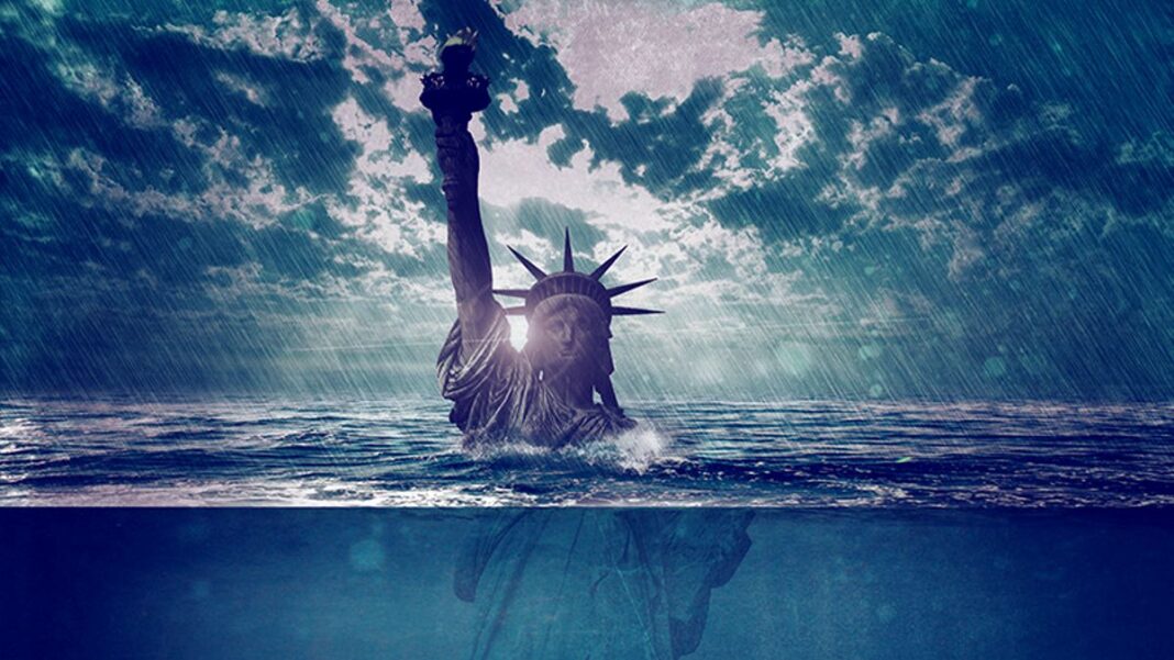 The Statue of Liberty Drowning