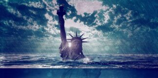 The Statue of Liberty Drowning