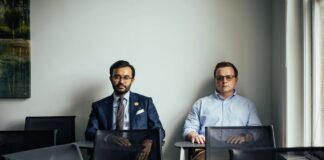 Saurabh Sharma and Nick Solheim, co-founders of American Moment