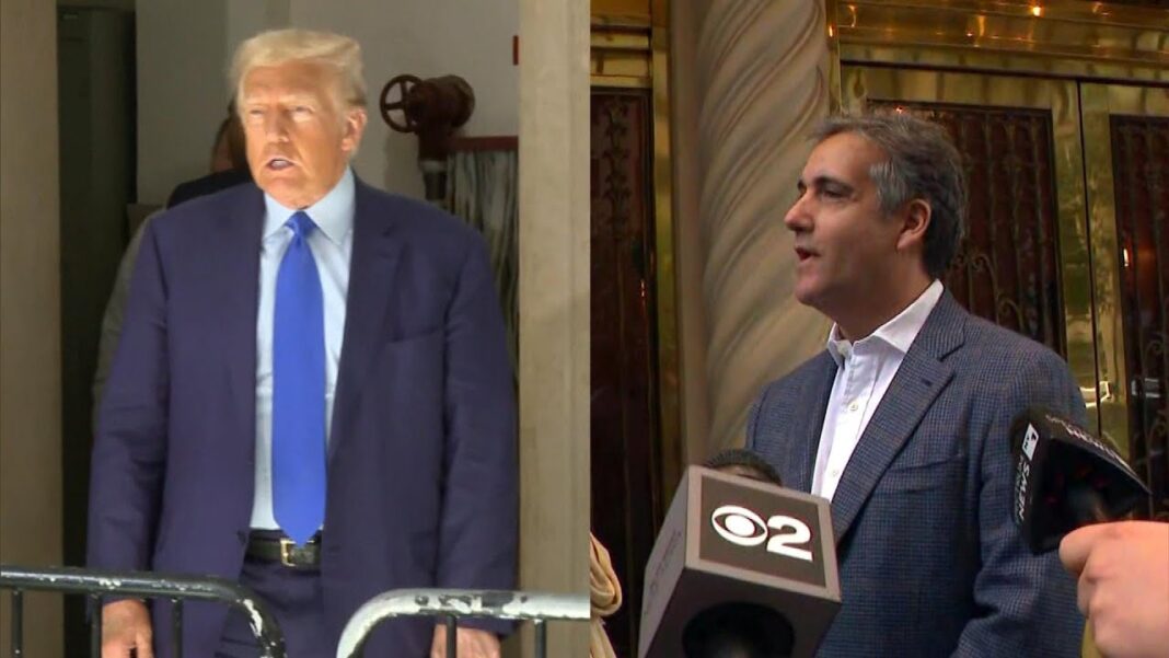 Donald Trump and Michael Cohen NY Trial