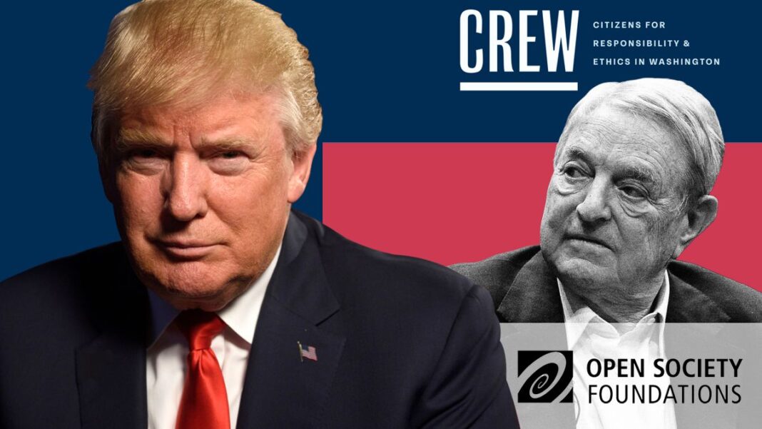 George Soros funded CREW which is attempting to keep Trump off 2024 ballot in Colorado.