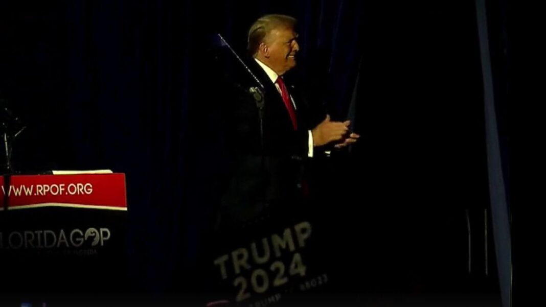 President Donald Trump Speaking at the Florida Freedom Summit in 2023