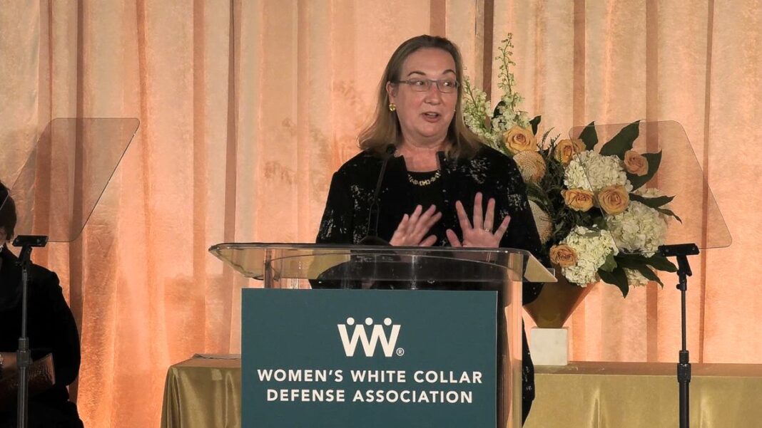 Judge Beryl Howell speaking at the WWCDA