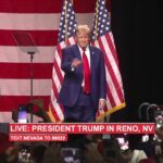 President Trump speaking in Reno, Nevada