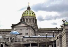 Pennsylvania’s Capitol building in Harrisburg, Pa., in January 2023