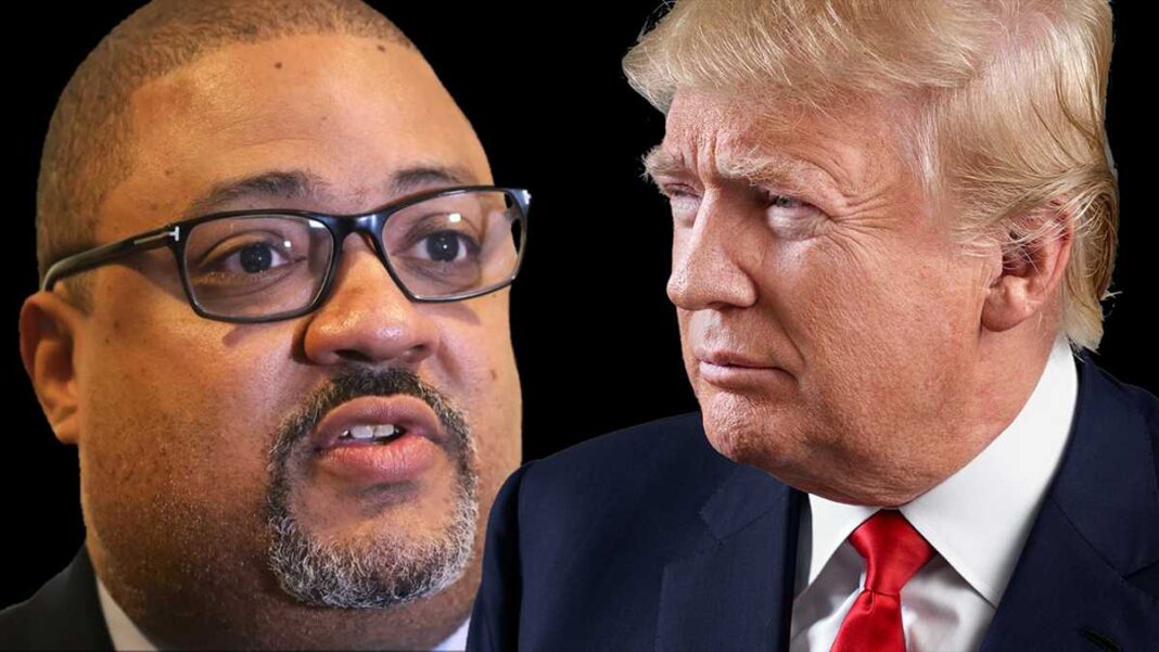 Alvin Bragg and Donald Trump