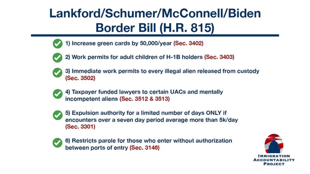 Lankford/Schumer/McConnell/Biden Border Bill (H.R. 815)