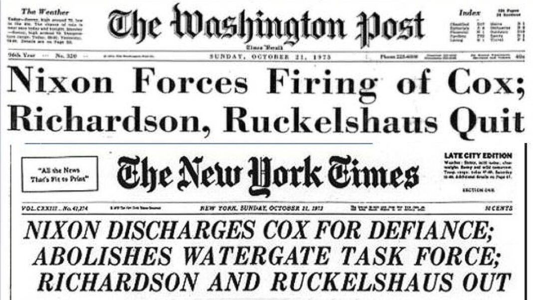 Nixon Forces Firing of Cox
