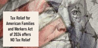 Tax Relief for American Families and Workers Act of 2024 offers NO Tax Relief