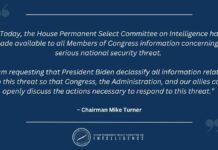 House Intel Chair Turner warns of ‘serious national security threat,’ urges Biden to declassify Serious National Security Threat