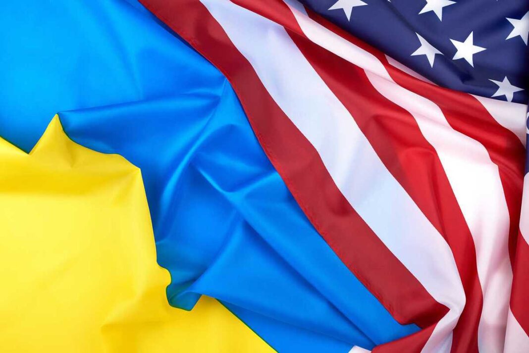 Ukraine & U.S. Flags