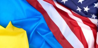 Ukraine & U.S. Flags
