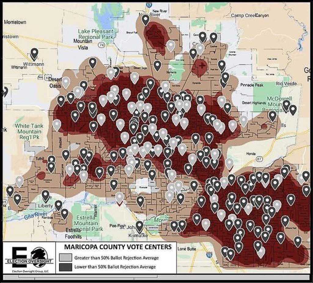 Kari Lake Election Fraud Map