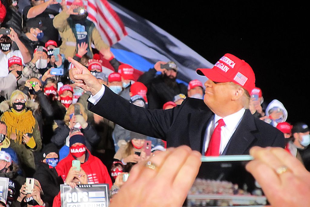 Trump Rally in Janesville, Wisconsin, in October of 2020