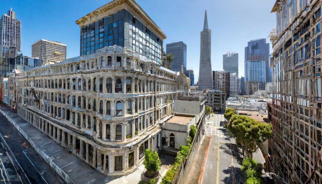 AI Generated Abandoned Office Buildings in San Francisco