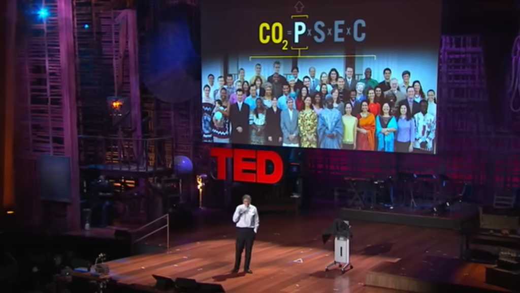 Bill Gates speaking at TED2010 on Zero carbon emissions globally by 2050.