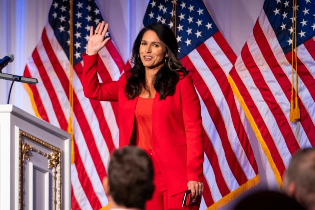 Tulsi Gabbard speaks at a 917 Society