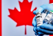 Canadian Flag and Vaccines