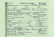 Certificate of Live Birth