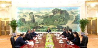 Xi Jinping meets Russian foreign minister Sergey Lavrov in Beijing