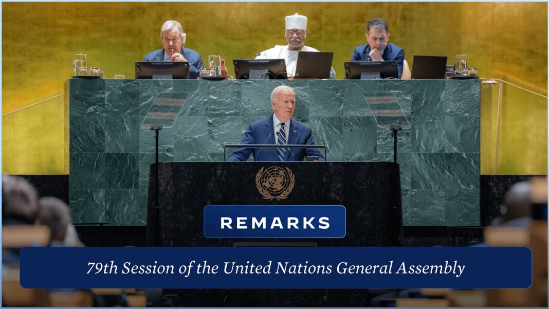 President Biden Delivers Remarks Before the 79th Session of the United Nations General Assembly