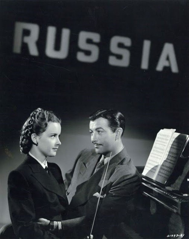 Robert Taylor With Susan Peters in Song of Russia