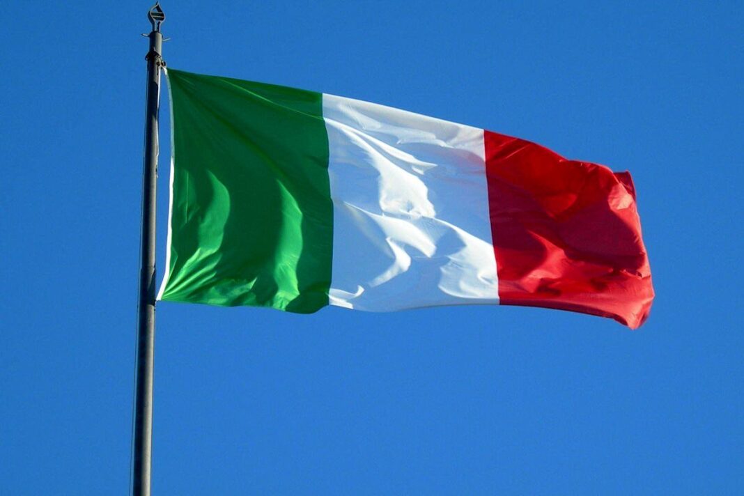 Italian Flag Flying