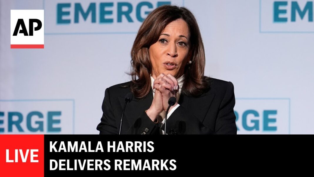 LIVE: Kamala Harris delivers first major address since leaving office
