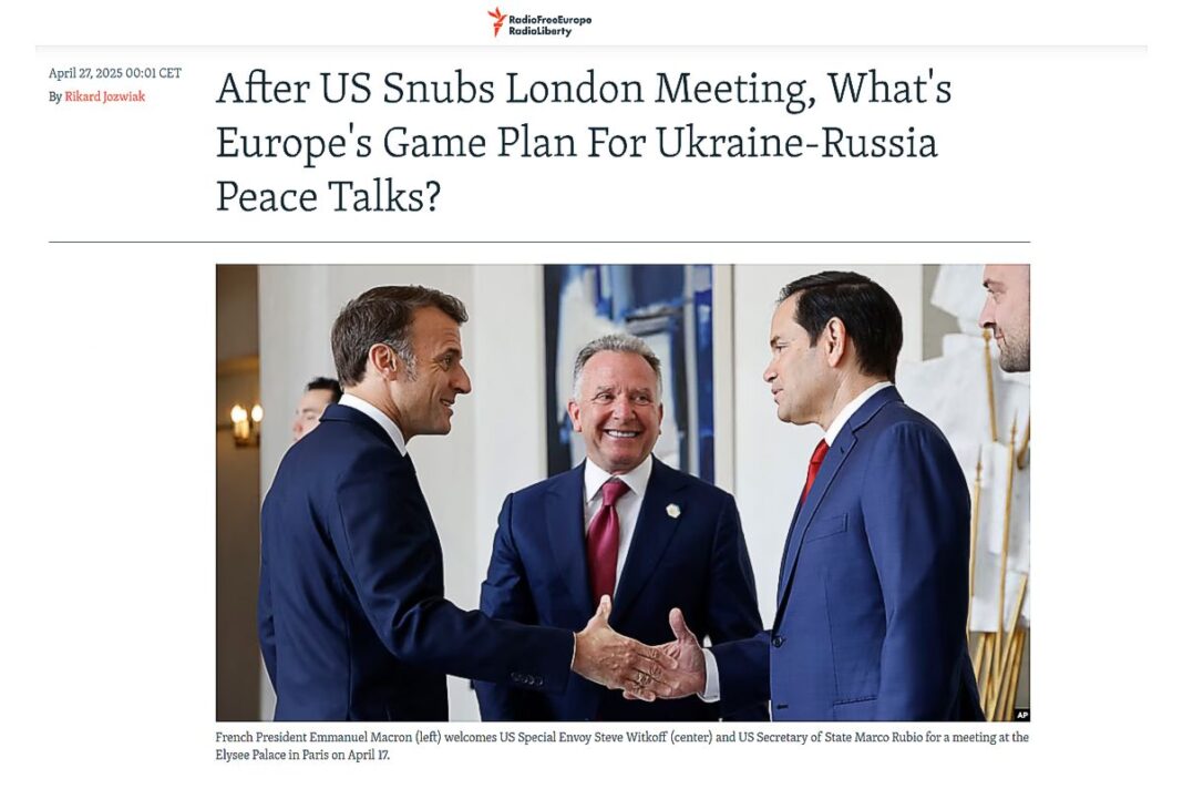 After US Snubs London Meeting, What's Europe's Game Plan For Ukraine-Russia Peace Talks?