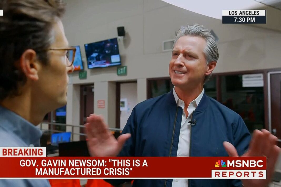 Gavin Newsom on MSNBC telling Tom Homan to 