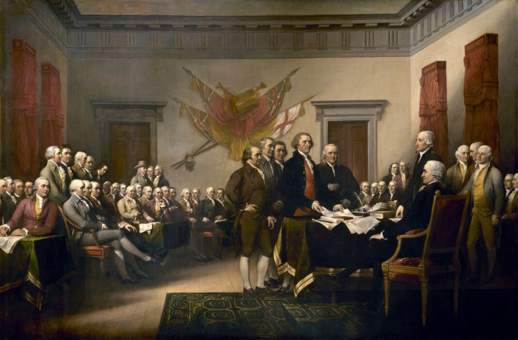 Declaration of Independence painted in 1819 by John Trumbull.