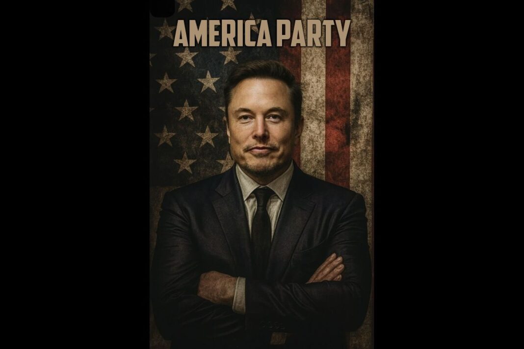 X users create art for Elon Musk's America Party on X.