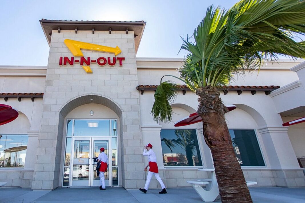 An In-N-Out restaurant in Huntington Beach, California
