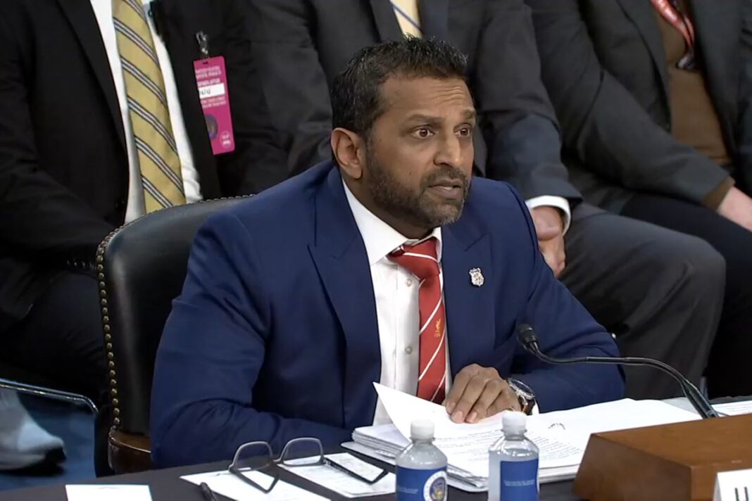 FBI Dir. Kash Patel testifies during Senate Judiciary Committee on Sept. 16, 2025