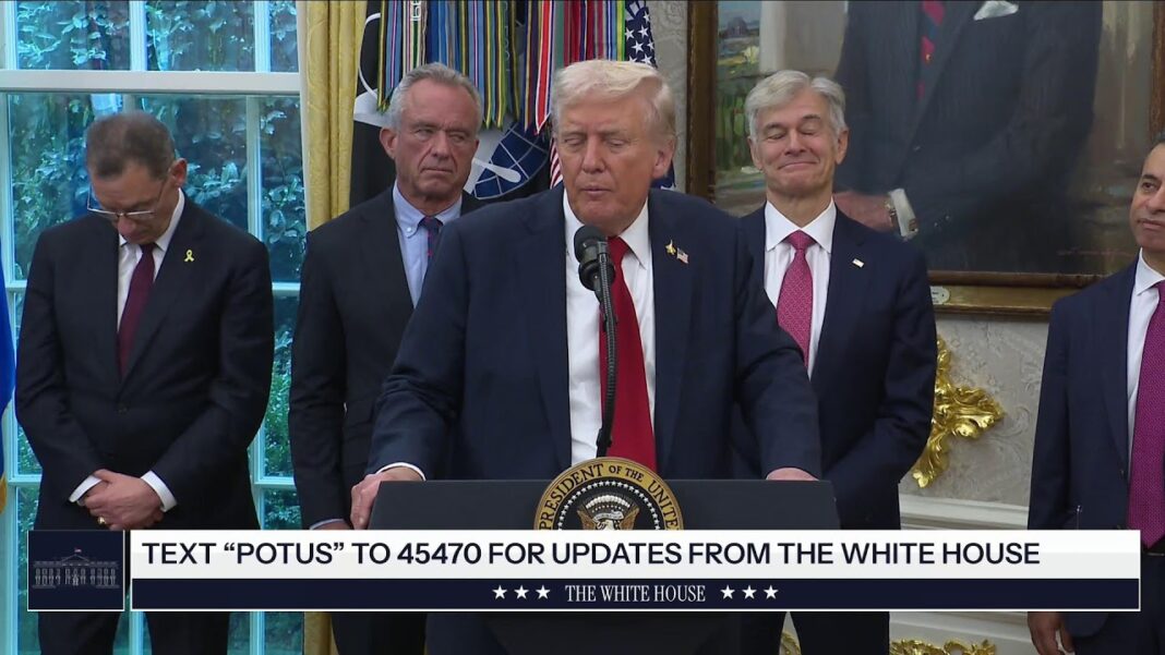 President Trump Delivers an Announcement, Sep. 30, 2025