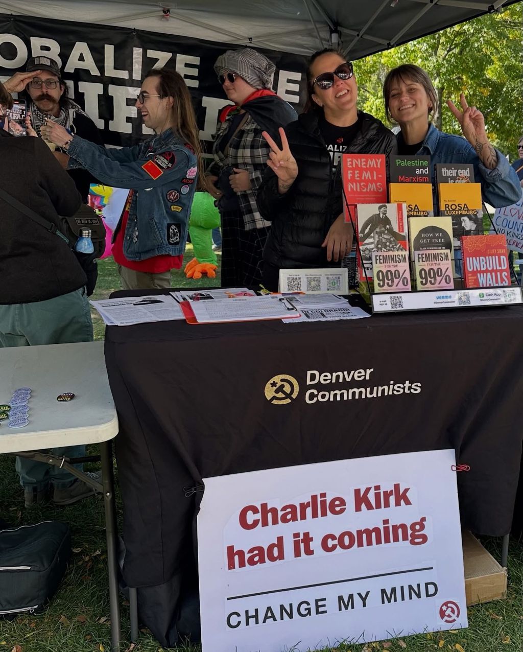 Denver Communists: Charlie Kirk had it coming