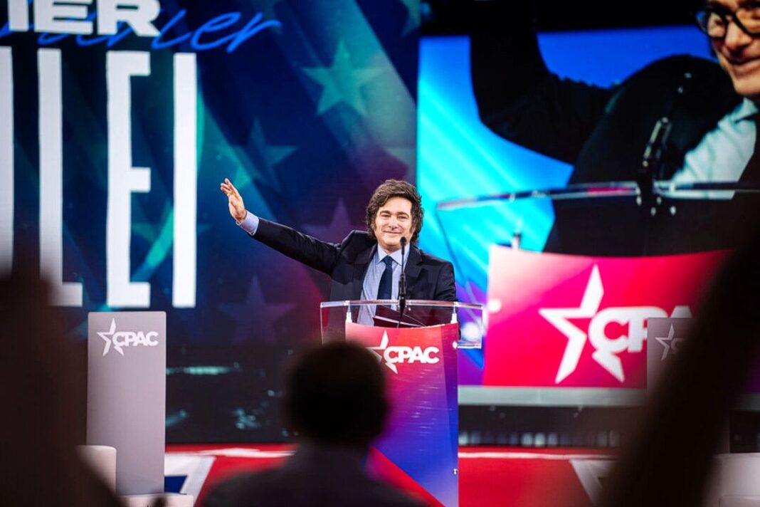 Argentine President Javier Milei at CPAC MD on eb. 22-,2025