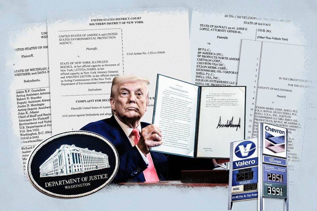 How Trump Admin Is Battling State-Level Lawsuits Against Oil Giants