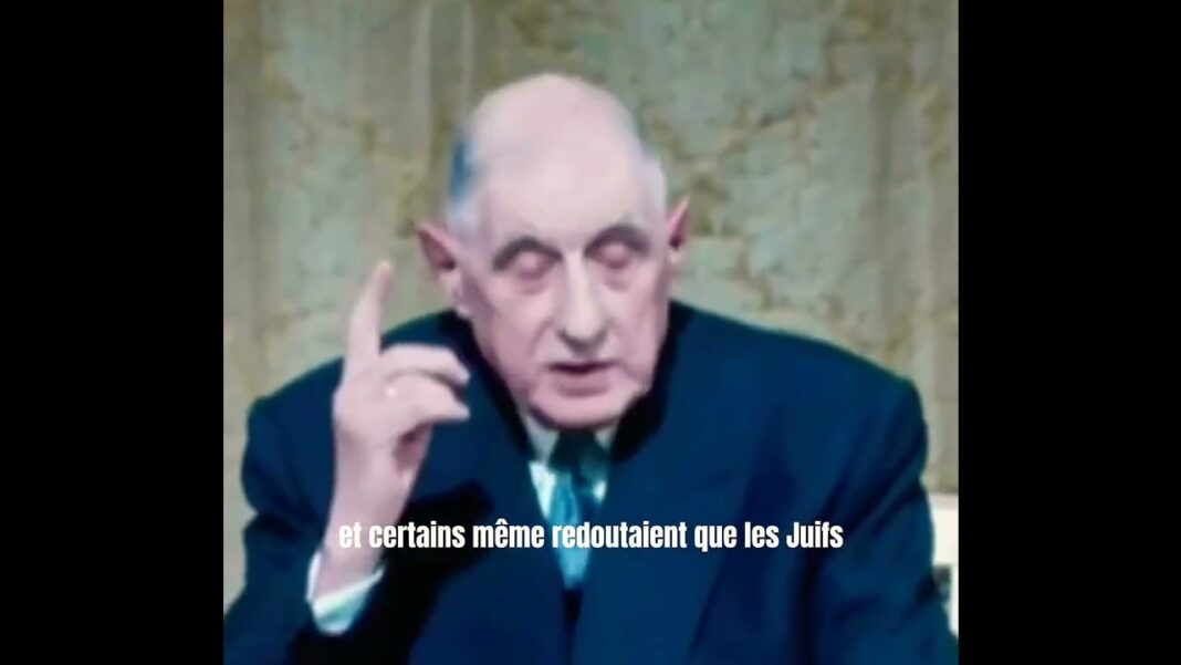 Le Général De Gaulle en 1967, ses propos sur les Juifs
