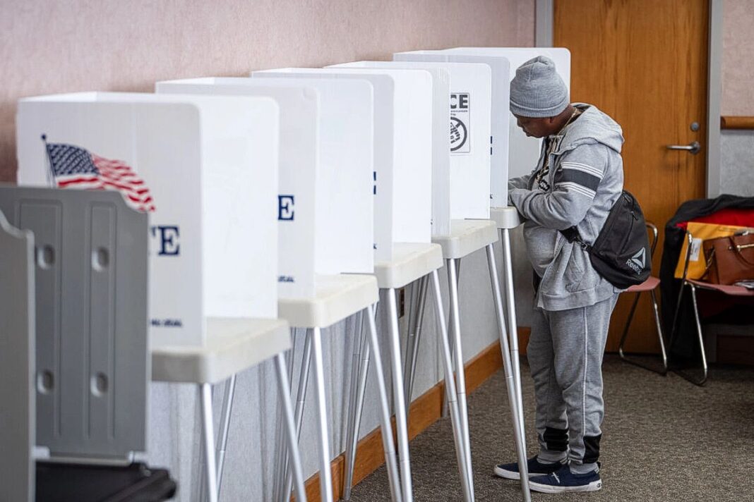 Early voting polling site in Greenville, N.C., on Feb. 12, 2026.
